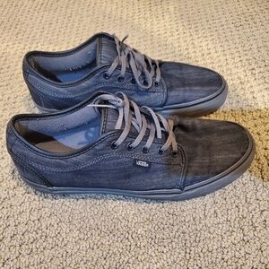 Vans Gray Denim Canvas Sneakers